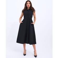 Pusula Sepeti 6338 Elbise-Siyah