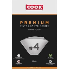 AyrStore Premium Filtre Kahve Kağıdı - Ebat 4, 80 Adet