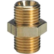 AyrStore Orijinal   Çift Taraflı Nipel R1/4" (Kompresör Aksesuarı, Pirinçten, Tüm 1/4" Dış