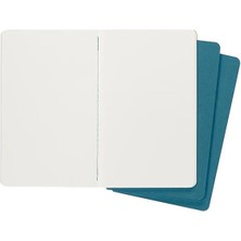 AyrStore Moleskine - Cahier Journal - 3 Carnets Avec Pages À Pages Blanches - Couverture En Carton Et Piqûres