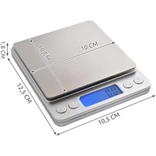 AyrStore S&m Home Mutfak Terazisi 2 kg x 01 G, Mektup Terazisi, Ev Terazisi, Cep Terazisi, Dijital Terazi