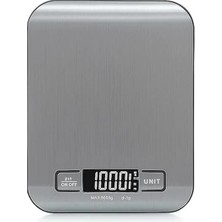 AyrStore Dijital Mutfak Terazisi – 5000 G / 1 G Hassasiyetli Paslanmaz Çelik Tartı, LCD Ekranlı
