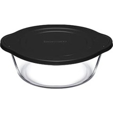 AyrStore Pasabahce Borcam Kapaklı Tencereler 1450 cc T Plastik Kapak Siyah Kapak