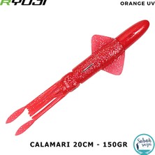 Ryuji Calamari Silikon Kalamar 20CM 150GR Orange Uv