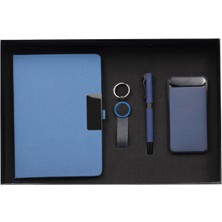 Vıp Hediye Set / Defter, Kalem, Anahtarlık ve 10.000 Mah Powerbank