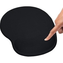 Storemax Deer Bilek Destekli Ergonomik Mouse Pad, Rahat Fare Padi, Fare Altlığı, Ofis ve Oyun Için, Kaymaz Taban, Siyah