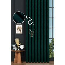 Yunilla Petek Fon Perde V-1041 Petrol Yeşili