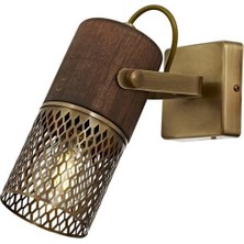 Storemax AR-60265-1E Eskitme Kaplama Modern Avize E27 Metal Ahşap 6X12CM