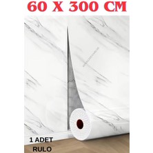 Renkli Duvarlar 60cm x 3 Metre Tek Parça Yapışkanlı Rulo Mermer Desenli Duvar Paneli Kağıdı Silinebilir CF-1035-MIRA