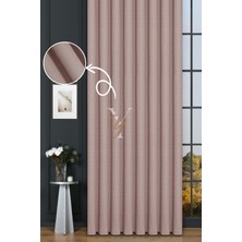 Yunilla Keten Fon Perde V-4028 Açık Pembe