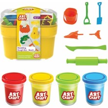 Art Craft Oyun Hamur Sepeti Kumsal Seti 12 Parça (224GR Hamur + 8 Kalıp)