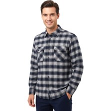 Wolente Erkek Kışlık Çift Cep Kapaklı Gömlek BGL-ST04933