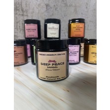 Merz Design Decor Amber Cam Kavanozda Sandal Kokulu Doğal Bitkisel İçerikli Soya Wax Mum