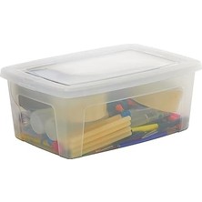 Storemax Ohyama Çok Yönlü Saklama Kutuları, 11 L, 10'lu Set, Şeffaf, Kapak Kolayca Kapanabilir, Istiflenebilir, Plastik, Dolap, Raflar, Sınıf, Organizasyon, Sanat Malzemeleri, Ayakkabı, Mcb-11