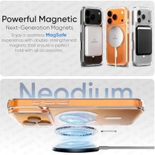 Storemax 17 Pro Max Için Origin Serisi Premium Kalite ile Uyumlu Kılıf Crystal Clear Super Şeffaf Materyal ve Inceltilmiş 3D Gerçek Manyetik Çember (17 Pro Max)