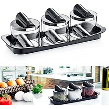 Storemax Favori 3'lü Baharatlık Seti, Lüx Standlı Üçlü Baharatlık | Mutfakta Şıklığı ve Düzeni Bir Arada Sunan Favori 3'lü Set - Lüks Standıyla Pratik Kullanım!