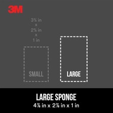 Storemax Geniş Alan Alçıpan Zımpara Süngeri, 4.9 "x 2.9" x 1", Ince/orta