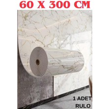 Renkli Duvarlar Mermer Desenli 60cm x 3 METRE Yapışkanlı Duvar Kağıdı  3D Tasarım