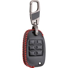 Storemax Deri Anahtar Kılıfı (Kia Ceed, Cerato, Sorento, Sportage ile Uyumlu)