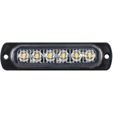  fr çakar lamba 6 ledli mercekli cam