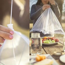 Storemax Gıda Koruma Şemsiyesi Yiyecek Yemek Sinek Koruyucu Tül Aparat