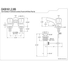 Storemax GKB161B Akrilik-Sap 4 Inç Pirinç Seramik, Armatür Dahil Cilalı Krom (Ca/vt-Uyumlu Değildir)