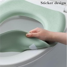 Storemax Banyo Klozet Kapağı, 9X42CM Kendinden Yapışkanlı Isıtıcılı Yastık, Yıkanabilir Sağlıklı Klozet Kapağı Pedi, Silikon Köpük Yüksek Köpüklü Yapışkan