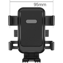 Storemax GA76 Motor Motosiklet Telefon Tutucu Tek El Kullanım Ayna Montaj (GA76 Ayna Montajı)