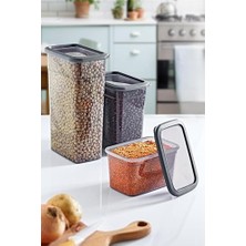 Storemax 8'li Set Skali Dikdörtgen Saklama Kabı (8'şer Adet 1210 Ml, 2350 Ml, 3500 Ml)