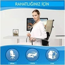 Storemax Visco Medikal Ortopedik Bel Minderi Visko Koltuk Sırt Desteği Oto ve Çalışma Koltuk Minderi