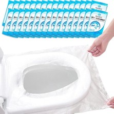Storemax Tek Kullanımlık Su Geçirmez Klozet Kapağı Tuvalet Örtüsü, 50 Li, Antibakteriyel Seyahat, Hijyenik Koruyucu Koltuk Pet, Plastik Tuvalet Pedi, Otel, Avm, Kamp ve Dış Mekan Kullanımı (50)