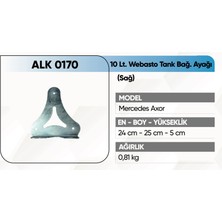 alkotek axor webasto tank ayağı 10 lt. sağ
