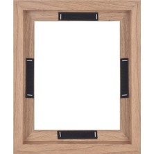 Storemax Mcs Yüzen Kanvas Çerçeve, Yapışkanlı Bağlantı Elemanları ve Asma Donanımlı Kanvas Tablolar Için Sanat Çerçeveleri, Ceviz Ağaç, 20 x 25 cm