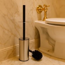 Storemax Paslanmaz Çelik Tuvalet Fırçası – Kapaklı, Hijyenik ve Dayanıklı Metal Wc Fırçası Seti, Şık Banyo Aksesuarı