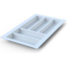 Storemax Mutfak Çekmece Içi Beyaz Modüler Kaşıklık 29CM x 48CM (Yanlar ve Boydan 4cm Kesilebilir)