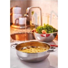 Storemax Kt Home Süzgeç 1 No Ayaklı Kulplu Kevgir 25 cm Makarna Süzgeci Meyve Süzgeci