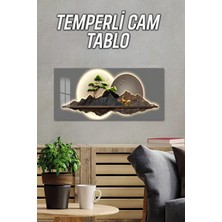 KutuTR 3D Görünümlü Temperli Cam Tablo – Dağ ve Geyik Manzarası Uv Baskı 60×30 Cm(Işıklı Değildir)- TVD046