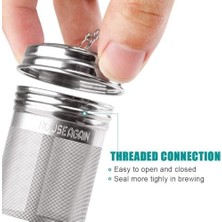 Storemax Çay Topu Demliği, Paslanmaz Çelik Ekstra Ince Gözenekli Çay Demleme Aleti, Uzatılabilir Zincir Kancalı, Yaprak Çay, Baharat ve Kahve Için