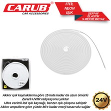  carub led neon elastik 24v beyaz