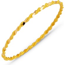 Bilezikci İkili Burma 22 Ayar Altın Bilezik 7 gr