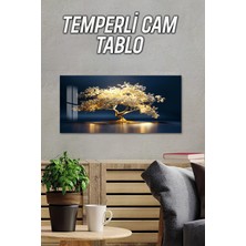 KutuTR 3D Görünümlü Temperli Cam Tablo – Uv Baskı 60X30 Cm- TVD053