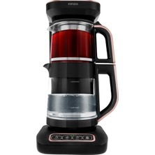 Karaca Çaysever Robotea Connect 4 In 1 Konuşan Otomatik Cam Çay ve Filtre Kahve Makinesi