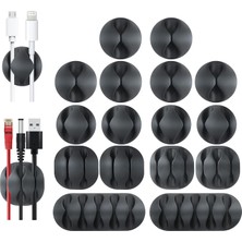 Storemax Düzenleyici 16 Parça, Kablo Tutturma Ev Ofis Kullanımına Uygun Kablo Organizeri Asorti