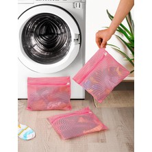 Storemax 3 Adet Bebek Çocuk Çorap Yıkama Filesi Pembe