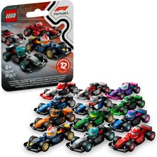 Storemax F1 Yarış Arabaları 71049-6 Yaş Üzeri Çocuklar Için Ferrari ve Mclaren Dahil 12 Formula 1 Takımının Mini Araba Modellerinden Birini Içeren Oyuncak Araba Yapım Seti(29 Parça)