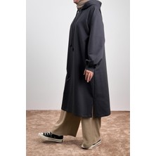 Ande Tesettür Classic Uzun Tunik - Antrasit