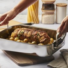 Storemax De Buyer 3727.35 Kızartma Sacı, Gri Paslanmaz Çelik 35 x 25 cm