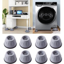 Storemax 8 Adet Beyaz Eşya Altlığı Ayağı Çamaşır Bulaşık Makinası Buzdolabı Yükseltici Titreşim Önleyici