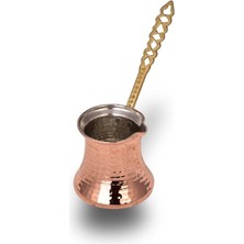 Storemax Bakır Cezve Kahve Cezve Ince 1 Kişilik Fincan Makine Dövme Bakır Kahve Cezvesi Türk Kahve Cezvesi