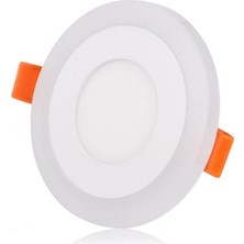 Storemax Geldi 2 Adet Çift Renkli Hero LED Panel 3+3 Watt Dış Çapı 10 cm Mavi-Beyaz Iki Renkli Tavan Spot Lambası